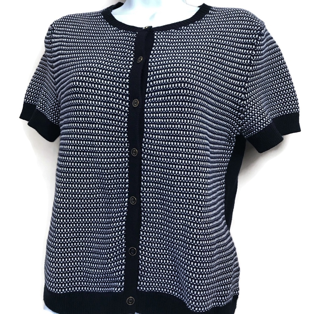 Brooks Brothers Cardigan Short Sleeve Sweater Sz M